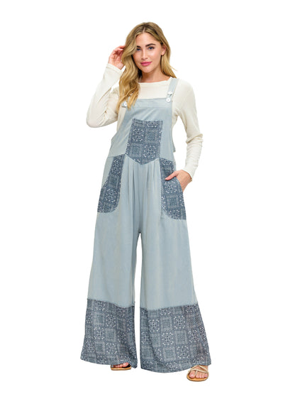 Overall Boho Ruffled Floral Lace Patches