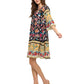 Boho Floral Bloom Ruffled Dress