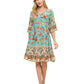 Boho Floral Bloom Ruffled Dress
