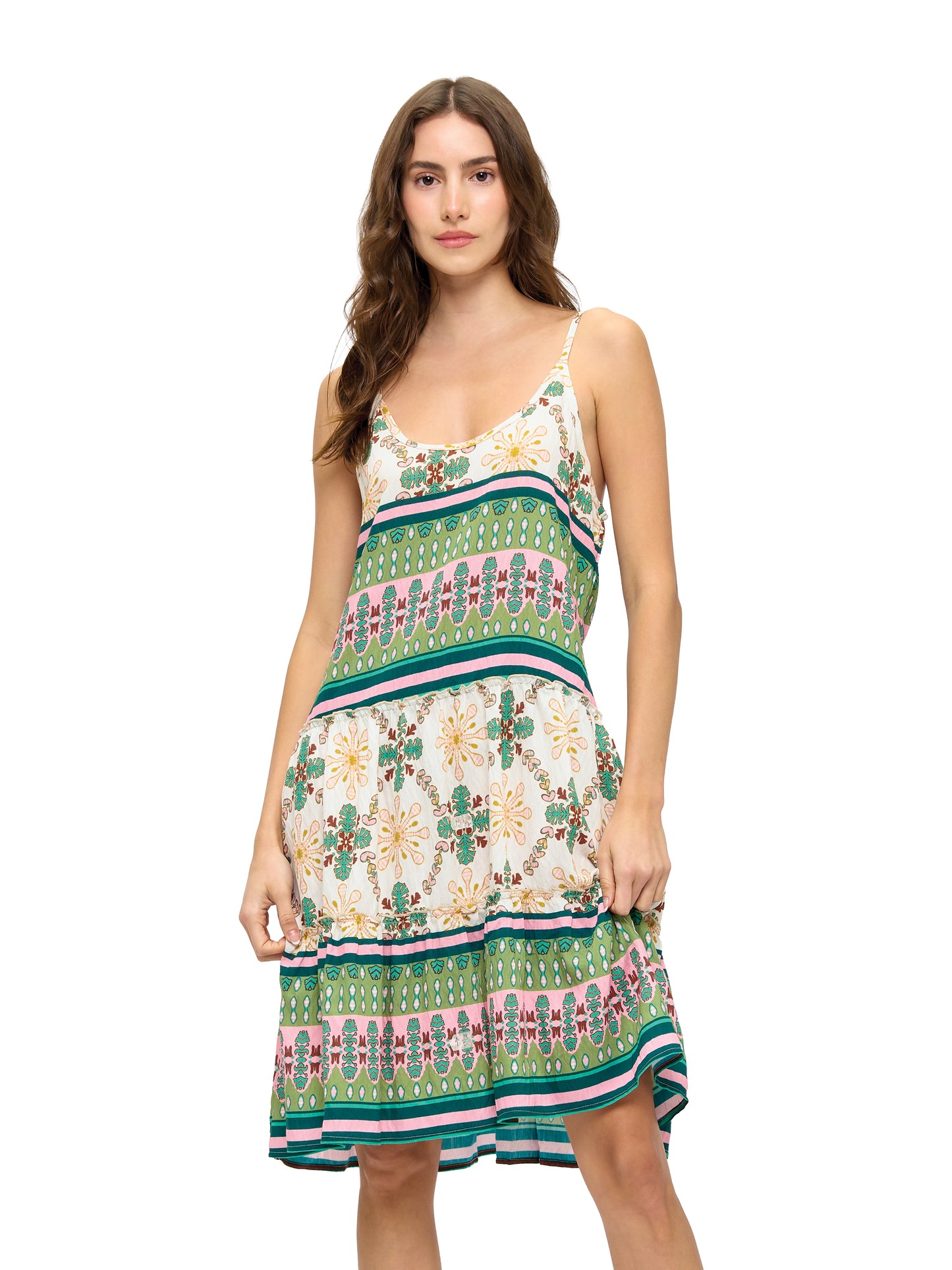 Breezy Boho Ruffled Dress
