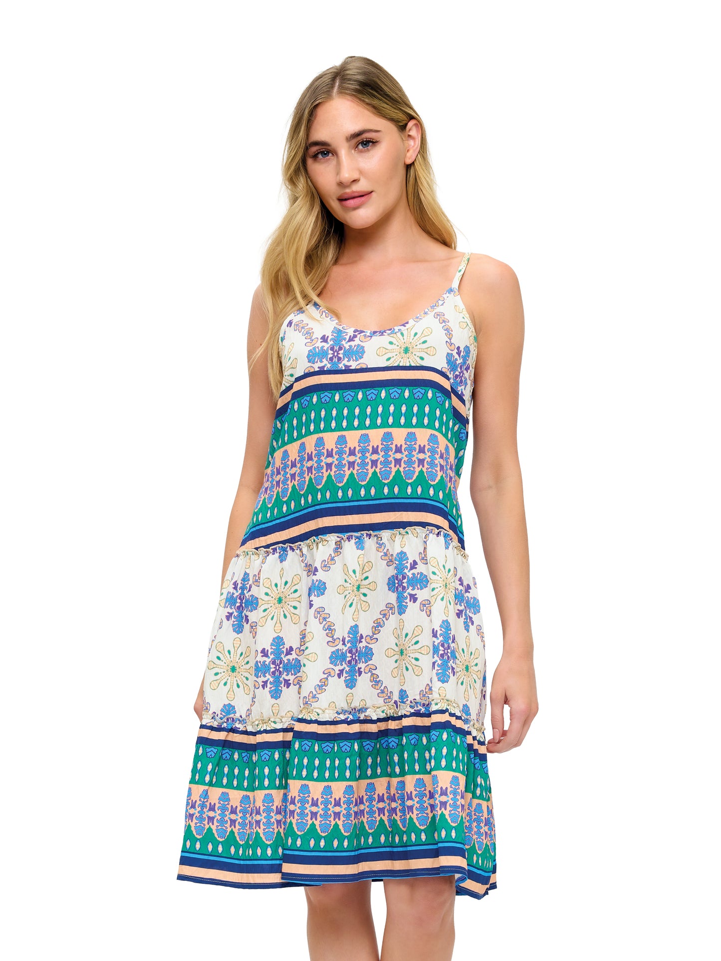 Breezy Boho Ruffled Dress