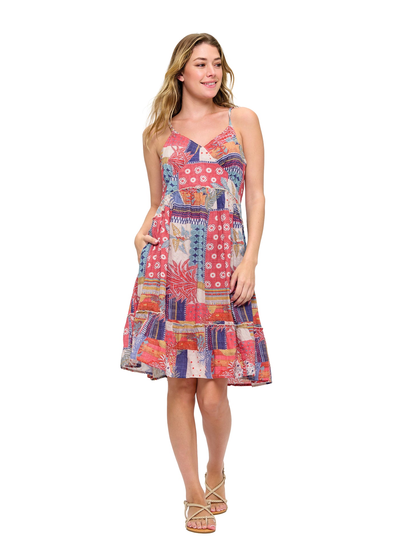 Flowy Bohemian Ruffled Dress