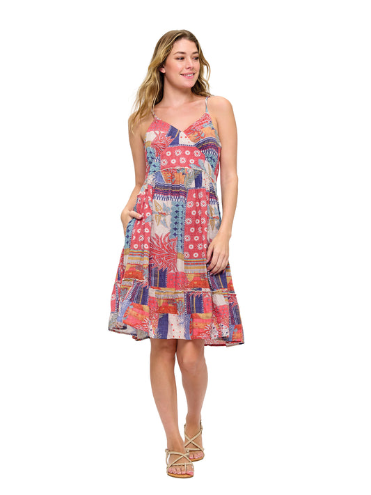 Flowy Bohemian Ruffled Dress