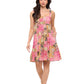 Romantic Floral Ruffle Smocked Dress