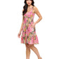 Romantic Floral Ruffle Smocked Dress