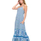 Resort Boho Floral Tiered Maxi Dress
