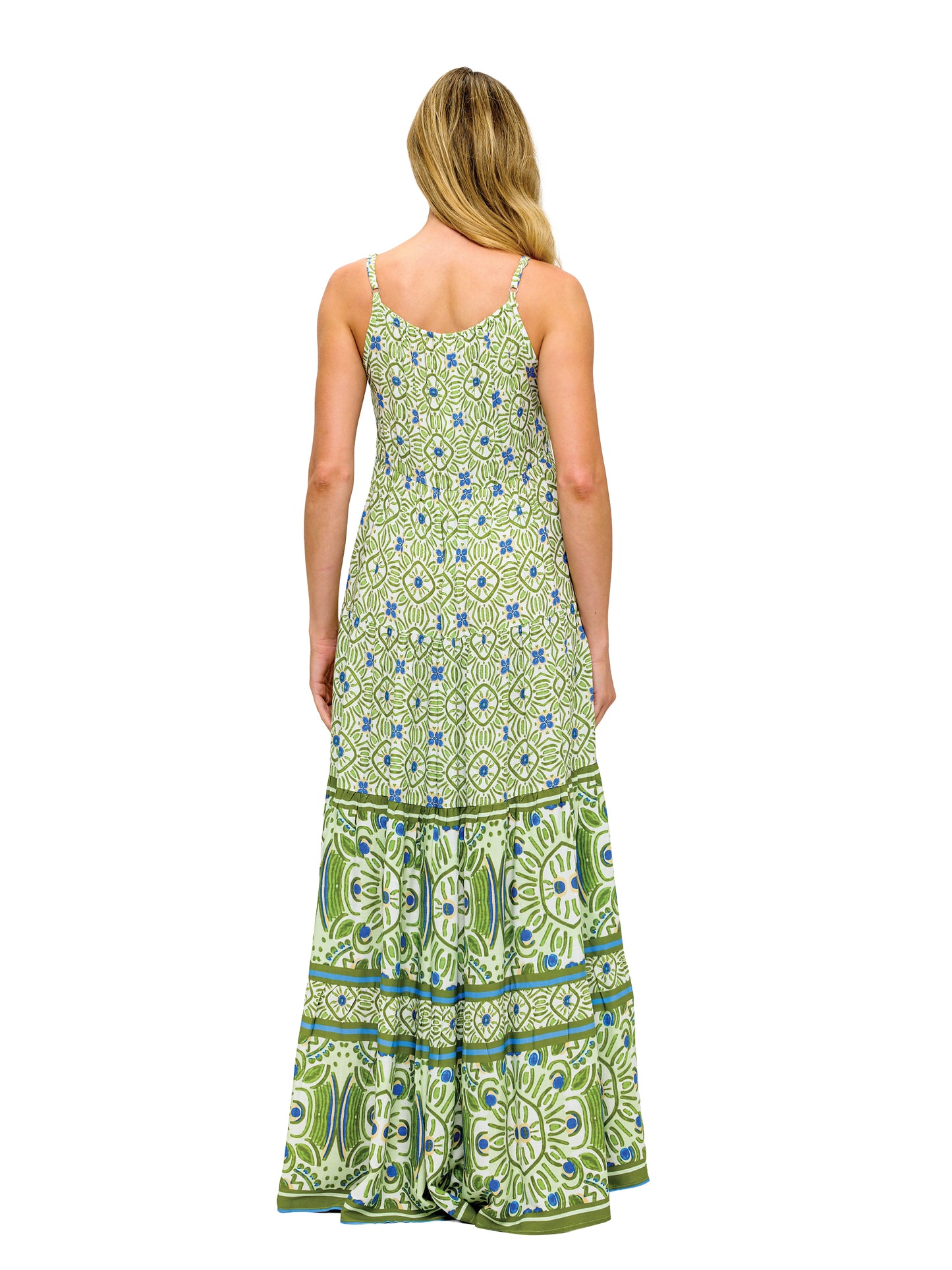 Resort Boho Floral Tiered Maxi Dress