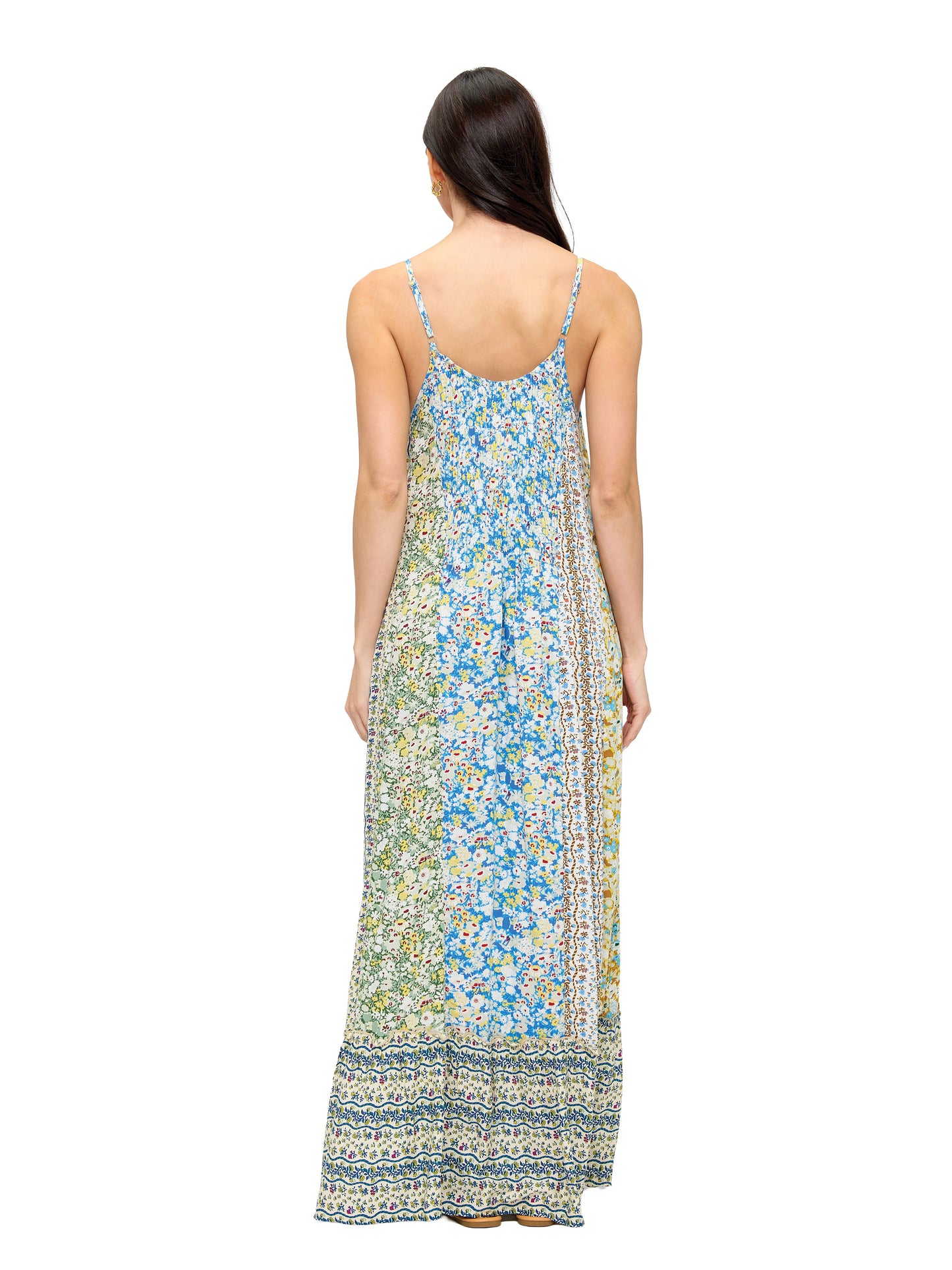 Flowy Floral A-Line Maxi Dress