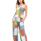 Boho Patchwork Textured Tank Top
