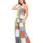 Boho Patchwork Textured Tank Top