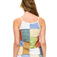 Boho Patchwork Textured Tank Top