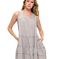 Everyday Boho Tiered Cotton Dress