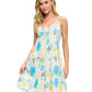 Breezy Ruffled Whimsical Tree Print Dress