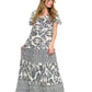 Boho Paisley Tiered Maxi Dress