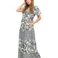 Boho Paisley Tiered Maxi Dress