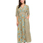Garden Blossom Boho Smock Maxi Dress