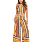Breezy Boho Striped Smock Palazzo Pants