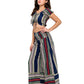 Breezy Boho Striped Smock Palazzo Pants
