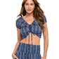 Bohemian Adjustable Striped Crop Top (Copy)