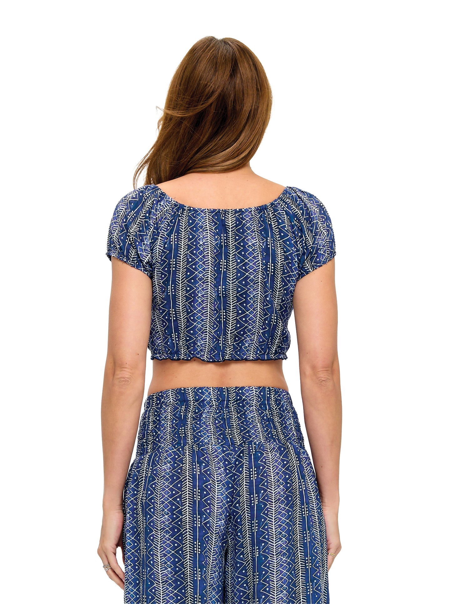 Bohemian Adjustable Striped Crop Top (Copy)