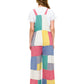 Boho Colorblock Patchwork Overall