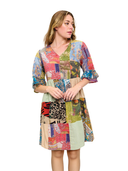Bohemian Patchwork Dress