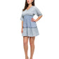 Feminine Boho Broderie Smock Dress