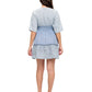 Feminine Boho Broderie Smock Dress