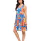Boho Patchwork Print Ruffled Sundress