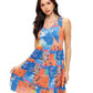 Boho Patchwork Print Ruffled Sundress