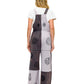 Boho Patchwork Overall Razor Cut Hand Painted