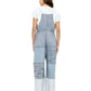 Boho Patchwork Overall Razor Cut Lace