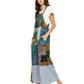 Patchwork Floral Boho Overall