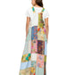Floral Patchwork Overall Maxi Dress