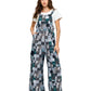 Boho Patchwork Print Overall