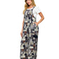 Boho Patchwork Print Overall