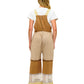 Earthy Color Patchwork Overall Lace Crochet Details