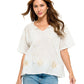Loose Fit Boho Embroidered Lace Tunic
