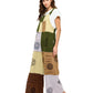 Boho Patchwork Overall Razor Cut Hand Painted