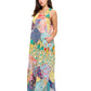 Hippie Patchwork Floral Midi Dress