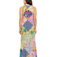 Hippie Patchwork Floral Midi Dress