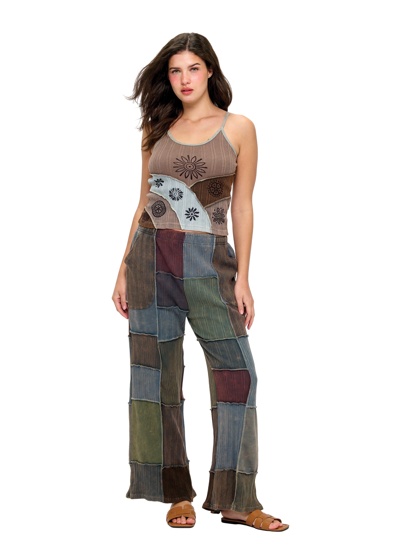 Hippie Patchwork Vintage Washed Pants