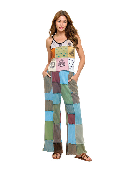 Hippie Patchwork Vintage Washed Pants