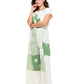 Green Patchwork Boho Broderie Applique Overall