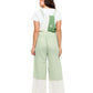 Green Patchwork Boho Broderie Applique Overall