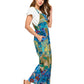 Flowy Wide Leg Printed Patchwork Overall