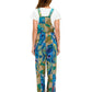 Flowy Wide Leg Printed Patchwork Overall