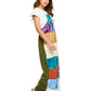 Hippie Wide Leg Tie Dye Patch Overall