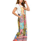 Hippie Boho Print Patchwork Overall