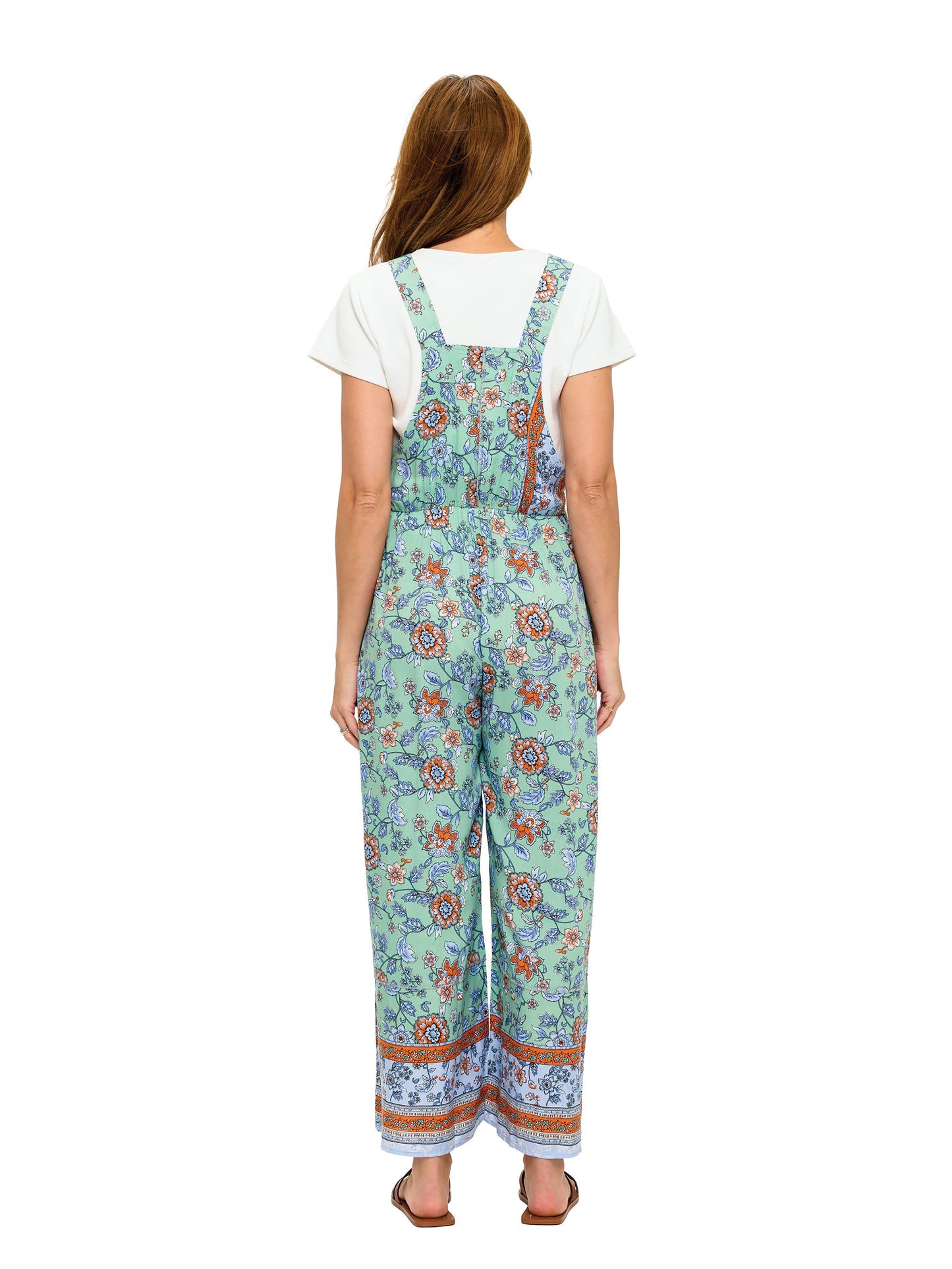 Boho Floral Blossom Patchwork Overall